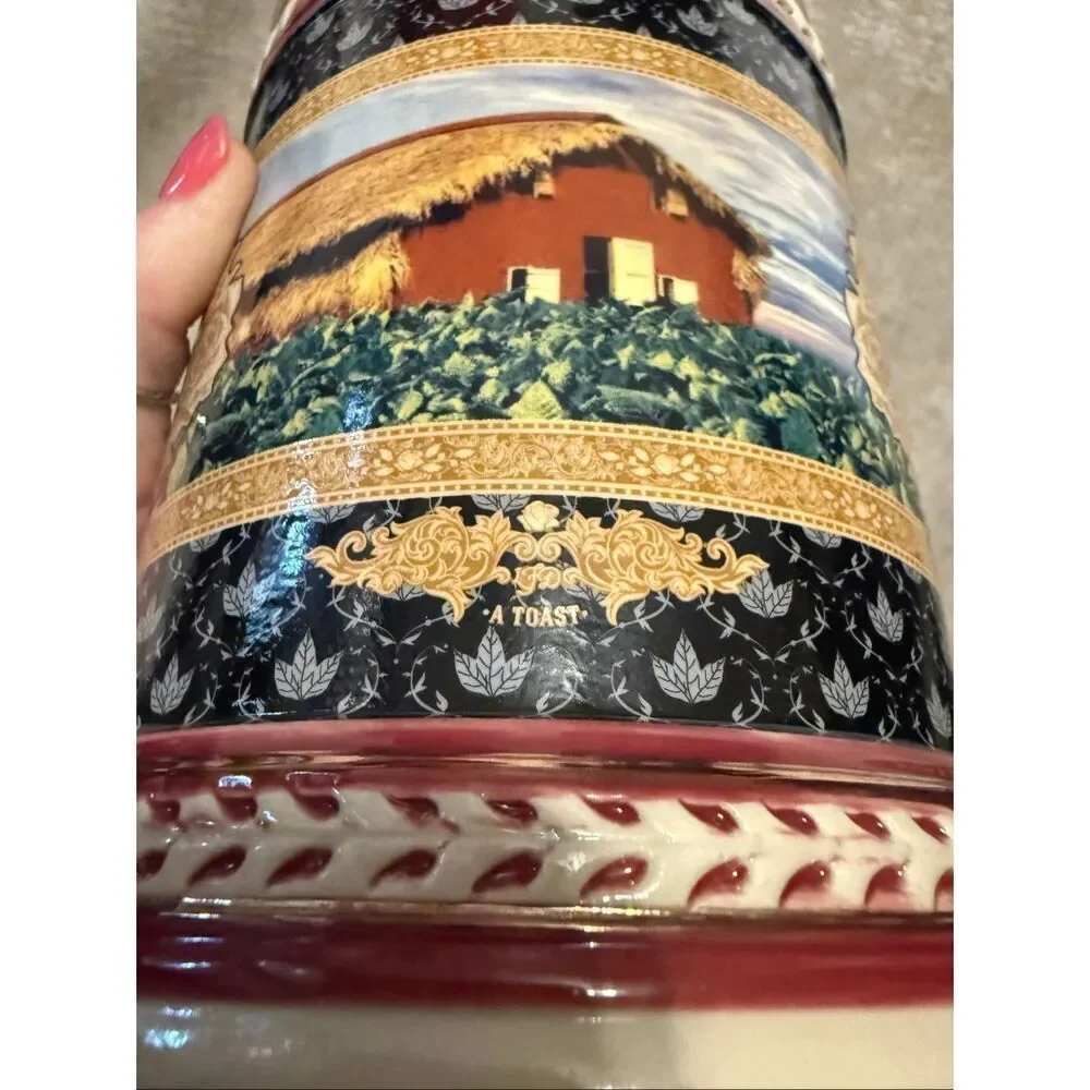 Vtg La Flor Dominicana LFD 1994 20th Anniversary Lidded Beer Stein Multicolor OS